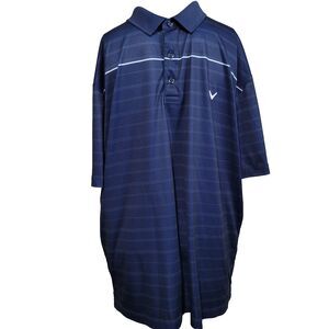 Callaway Opt-Dri size XL Polo Shirt Men button adjustable lightweight striped